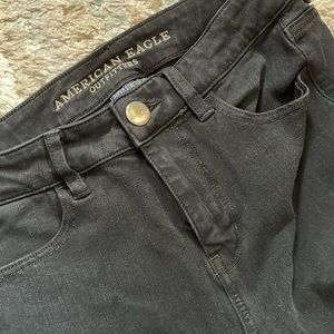 American Eagle black skinny jeans